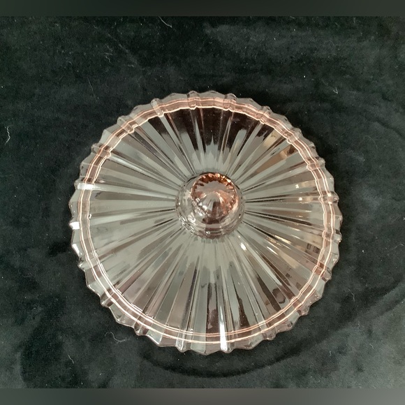 Pink Depression Glass Candy Dish - Picture 5 of 7